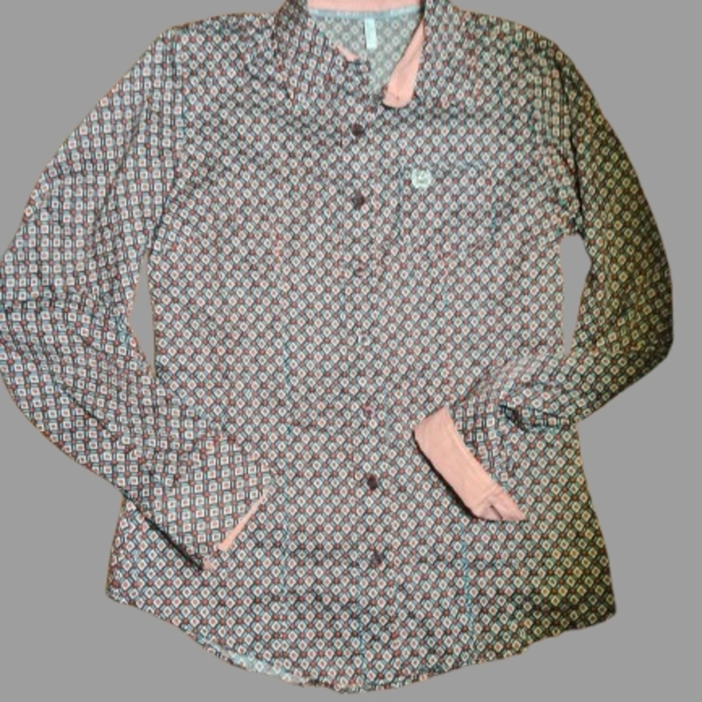 Cinch Multicolor Geometric Button-Up Shirt - Picture 7 of 11